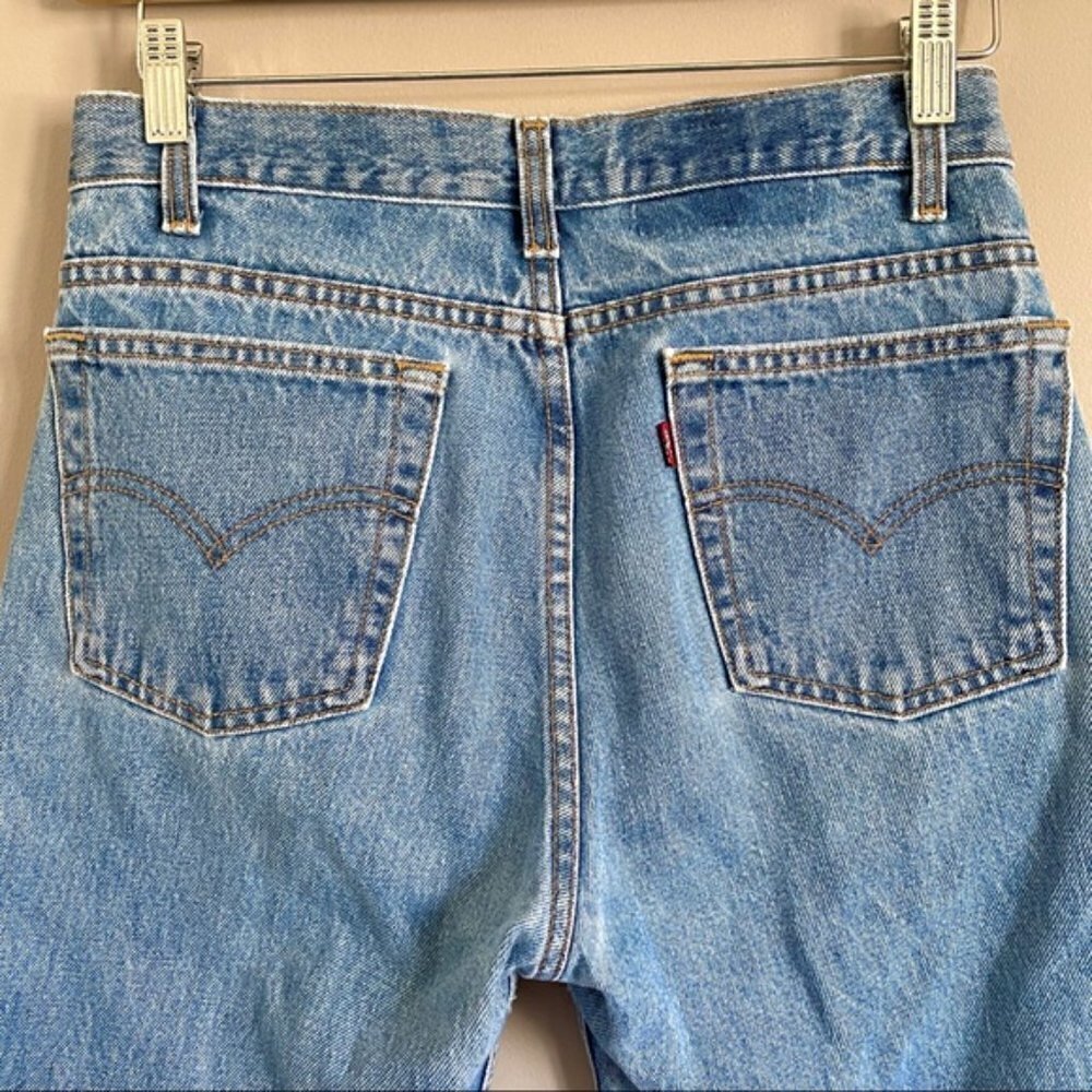 Levi’s Cotton Mid/High-Rise Straight Leg Cropped Culottes Capri Length Jeans 28” - Picture 4 of 8